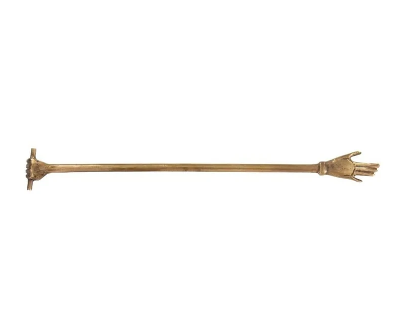 Harper Hand Book Mark — by Alice Lane Home Collection — Crafted Entirely from Brass — Styles Well in Spine of a Book — Reading in Bed — Home Decor