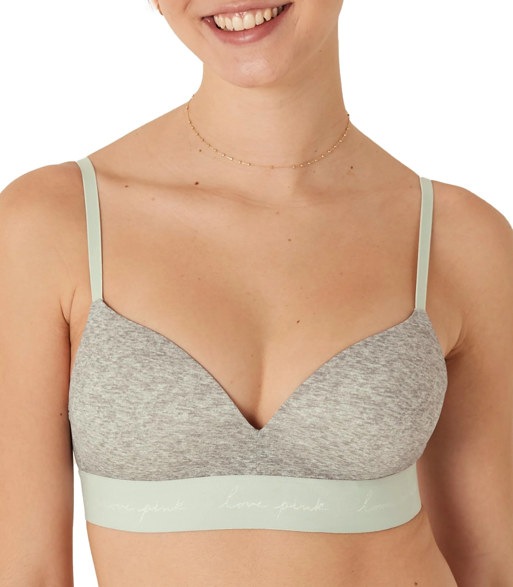 Victoria's Secret Women's Pink Wear Everywhere Lightly Lined Wireless T-Shirt Bra, Bras for Women (32A - 38DDD), Heather Grey, 32DD