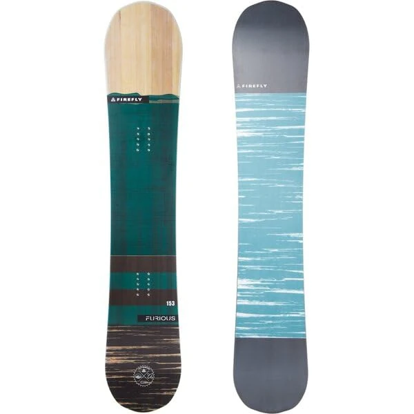 Firefly Furious Snowboard Blue/Green Lime/Wood 160