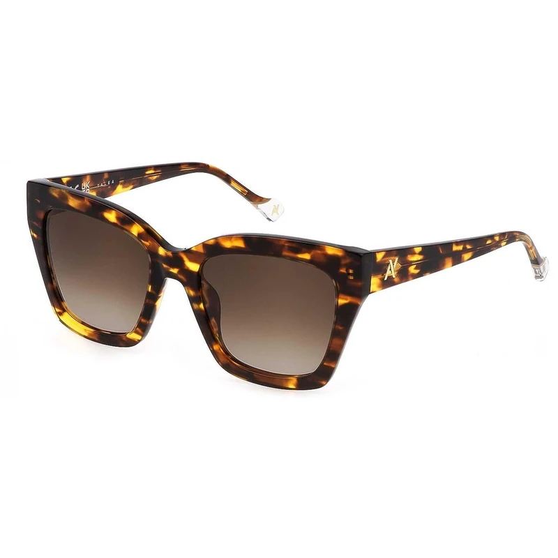 Yalea SYA107 Women's Sunglasses - Shiny Brown/Yellow Havana