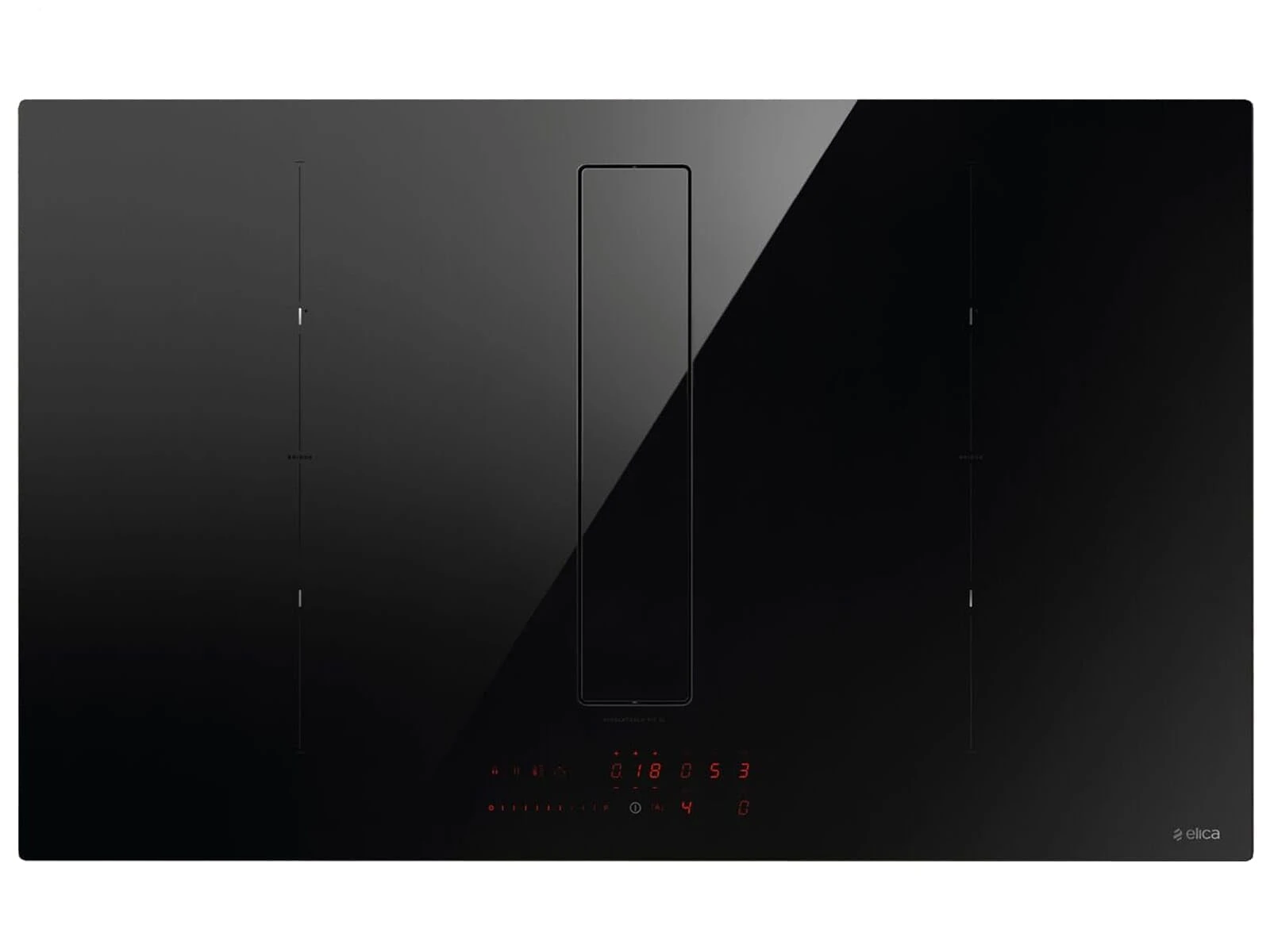 Elica NIKOLATESLA FIT XL BL/A/83 83cm Venting Induction Hob - Black Glass - For Ducted/Recirculating Ventilation