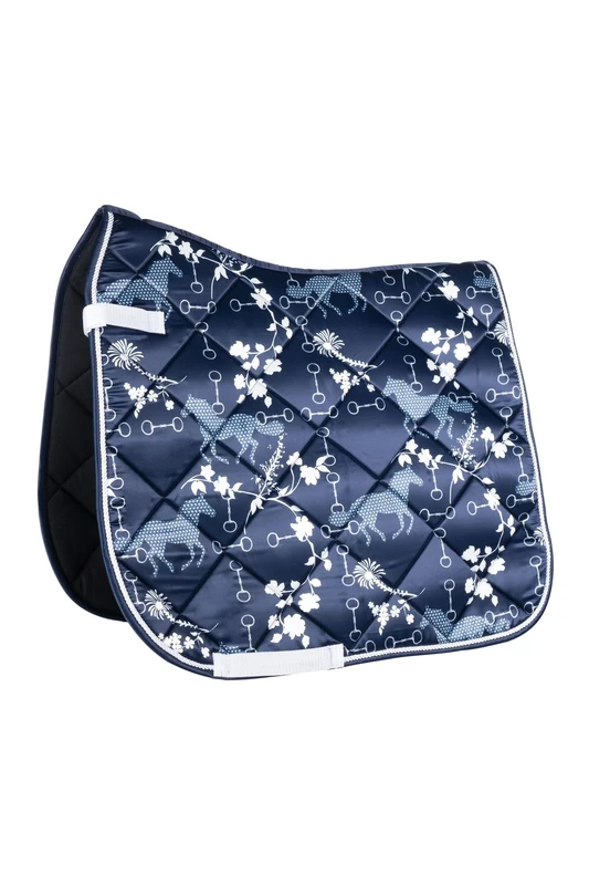 HKM Saddle pad-13975 Saddle pad 6912 Dark Blue/White Versatility