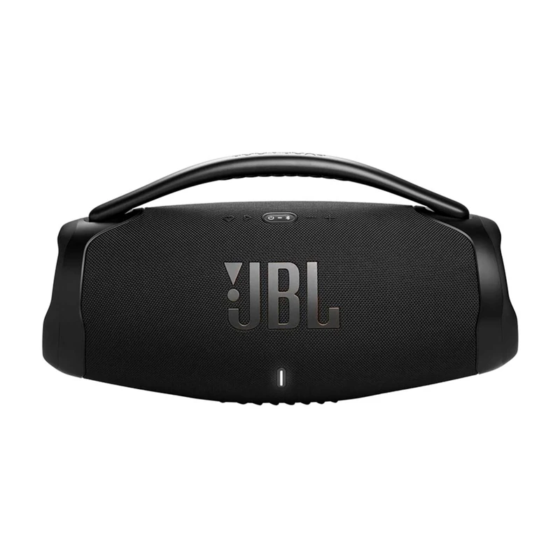JBL Boombox 3 Wi-Fi and Bluetooth Speaker with 24-Hour Battery Life, Waterproof and Dustproof, Black, EU Plug (Type C)