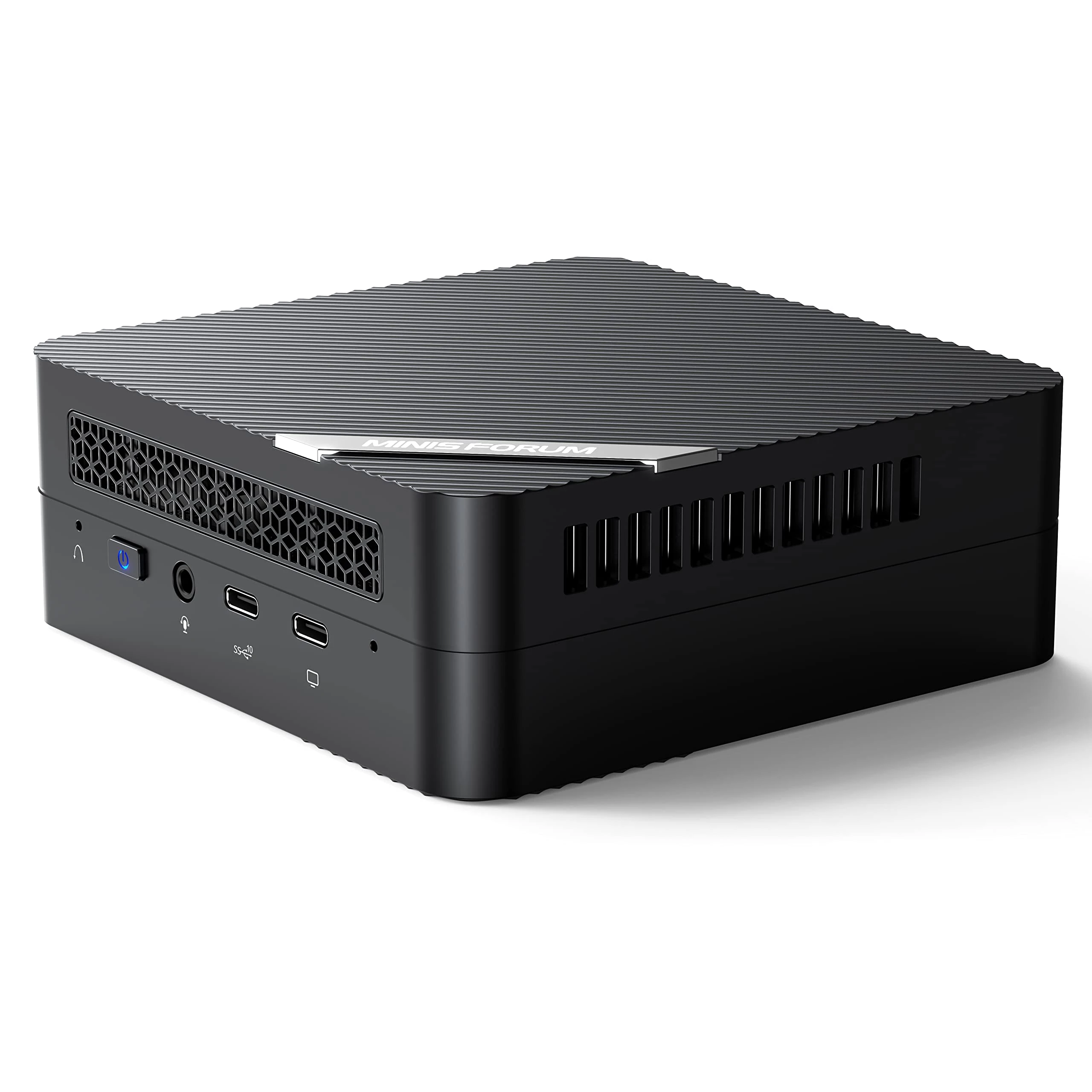 MINISFORUM Mini PC UM560 XT AMD Ryzen 5 5600H 6 Cores/12 Threads,16GB RAM 512GB PCIe SSD,2.5 inch SATA HDD, 2 X HDMI & USB-C, 2.5G RJ45, 6 X USB Port,Small Form Factor