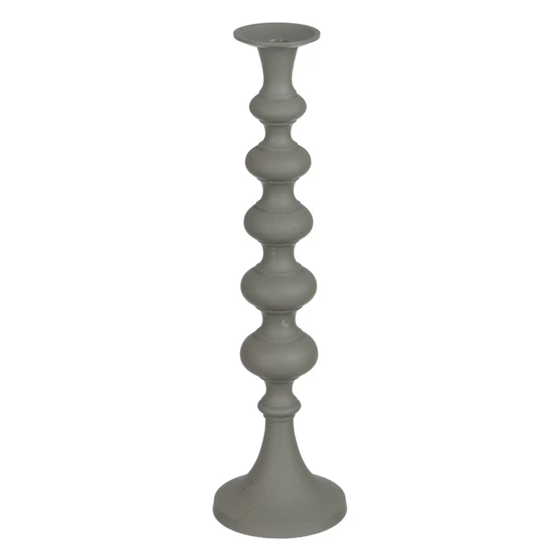 Candle holder 13 x 13 x 47 cm Aluminium Green