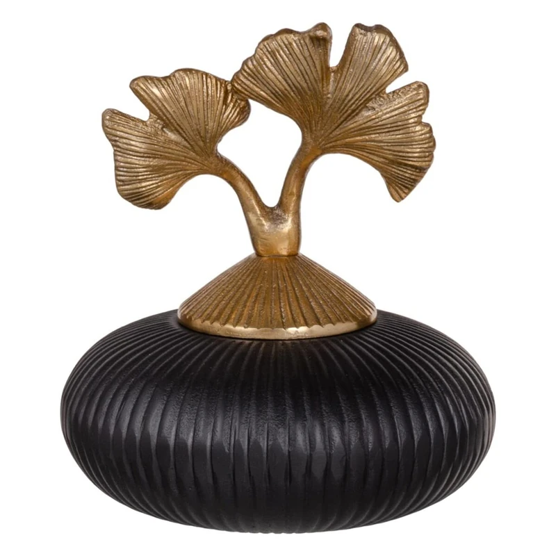 Multi-Purpose Box Black Gold Aluminium 20 x 20 x 24 cm