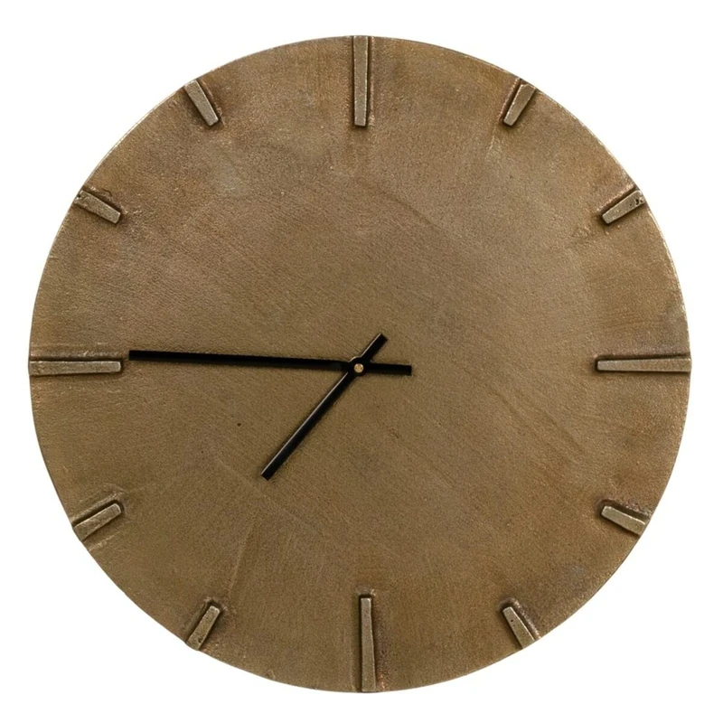 Wall Clock 38 x 1 x 38 cm, Gold Aluminium - Image 1