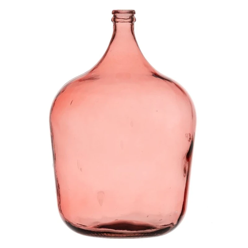 Decorative Carafe 36.5 x 36.5 x 56 cm Pink Recycled Glass