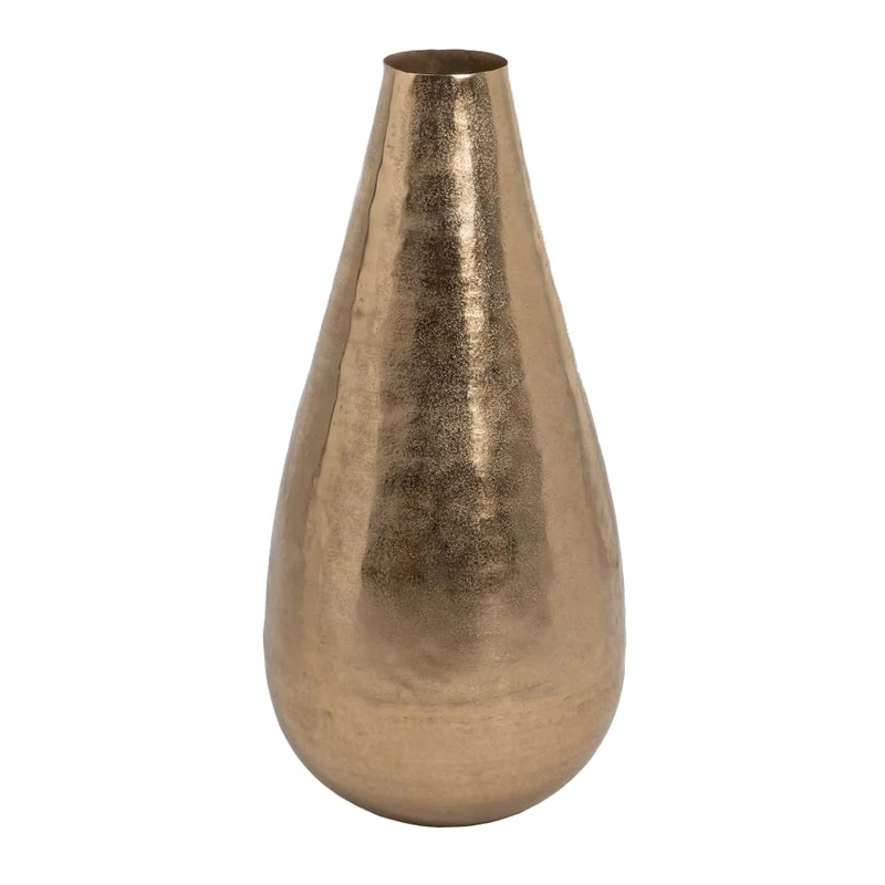 Vase 45 x 45 x 95 cm, Gold Aluminium