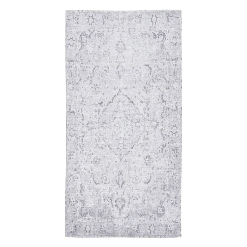 BigBuy Home Rug 80 x 150 cm Grey Polyester Cotton - Brand EAN: 8445146084446 - Image 1