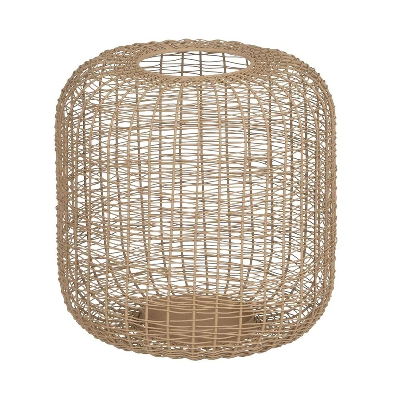 Candle Lantern Beige 24 x 24 x 23 cm Iron