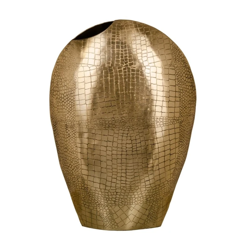 Vase 34 x 14 x 48 cm Gold Metal - Image 1