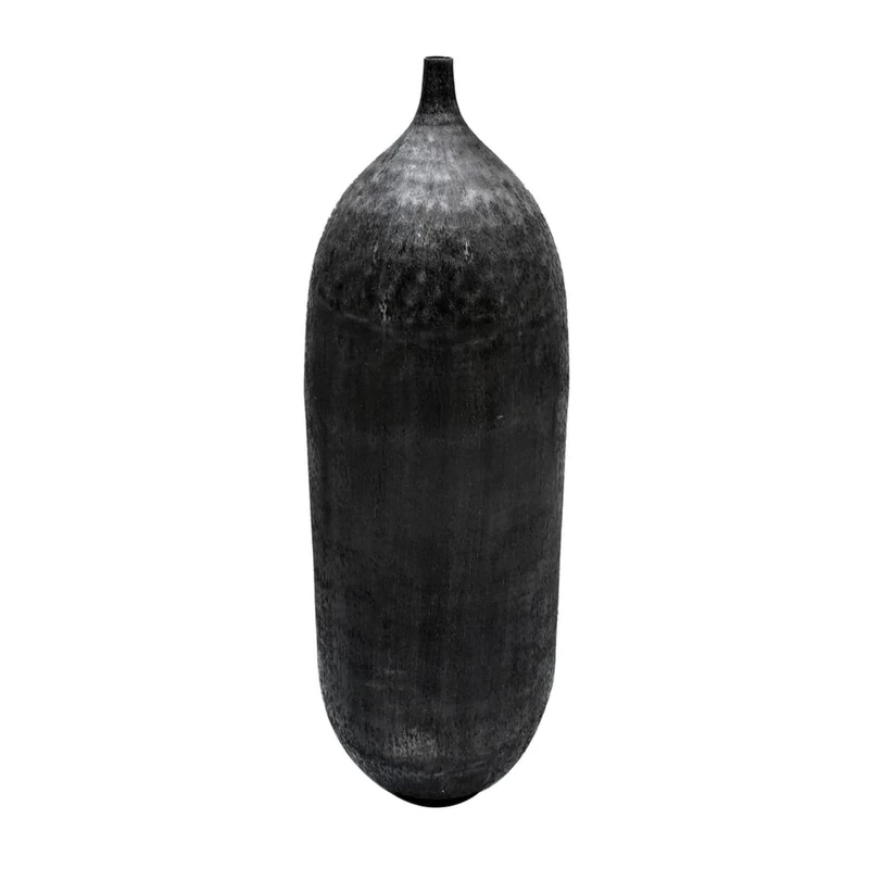 Vase Black 33 x 33 x 120 cm Aluminium - Image 1