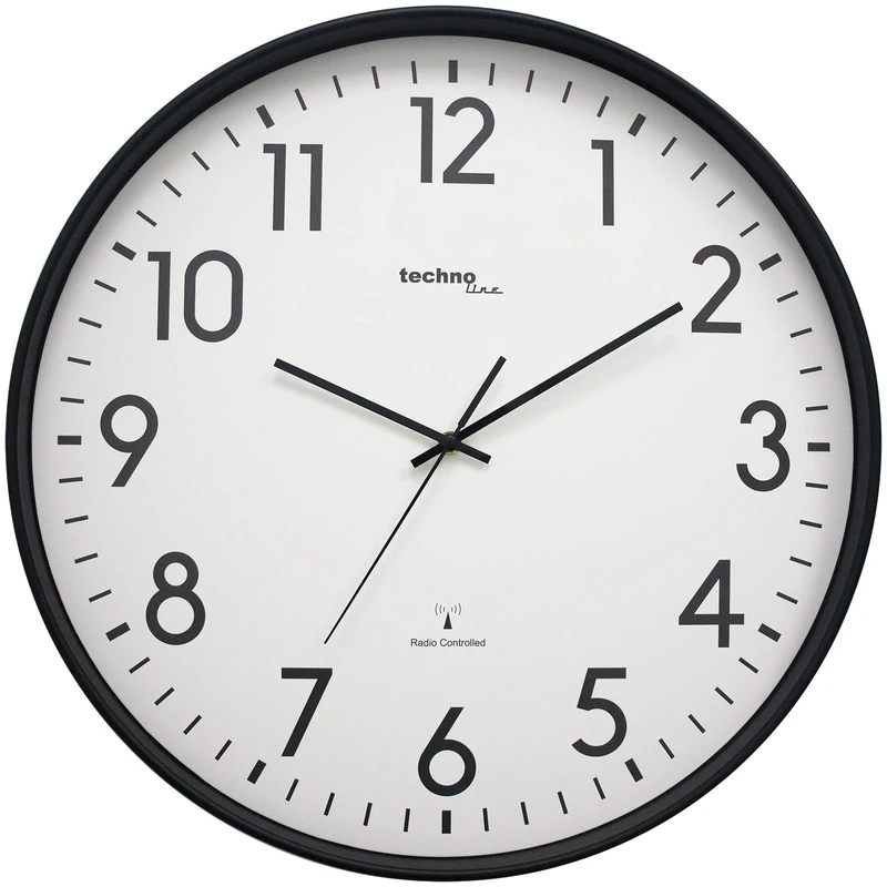 Technoline XXL WT8998 Radio-Controlled Wall Clock 50 cm Station Clock XXL Wall Clock
