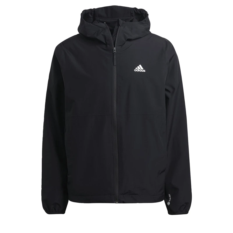 adidas Men's Essentials RAIN.RDY Jacket, Black, S