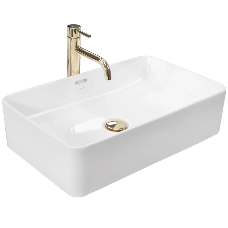 Rea Bathroom Sink Made of Ceramic Berta 55 - Snow White - REA-U5055