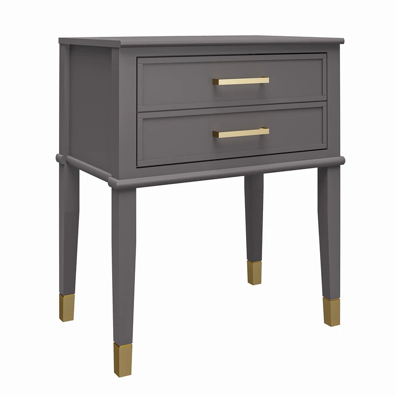 DHP Furniture Westerleigh End & Side Table, Graphite Grey