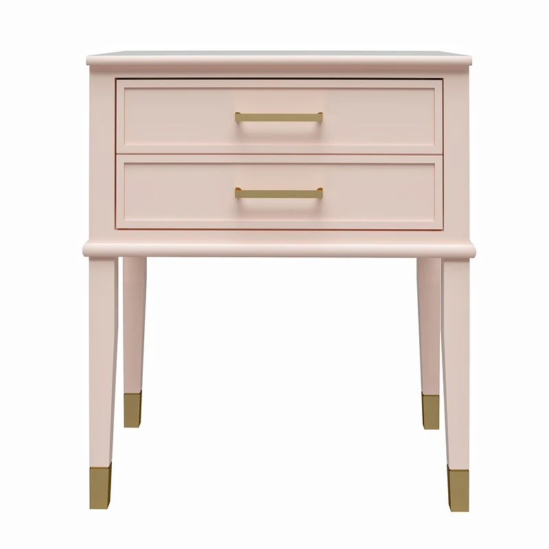 DHP Furniture Westerleigh End & Side Table, Pink