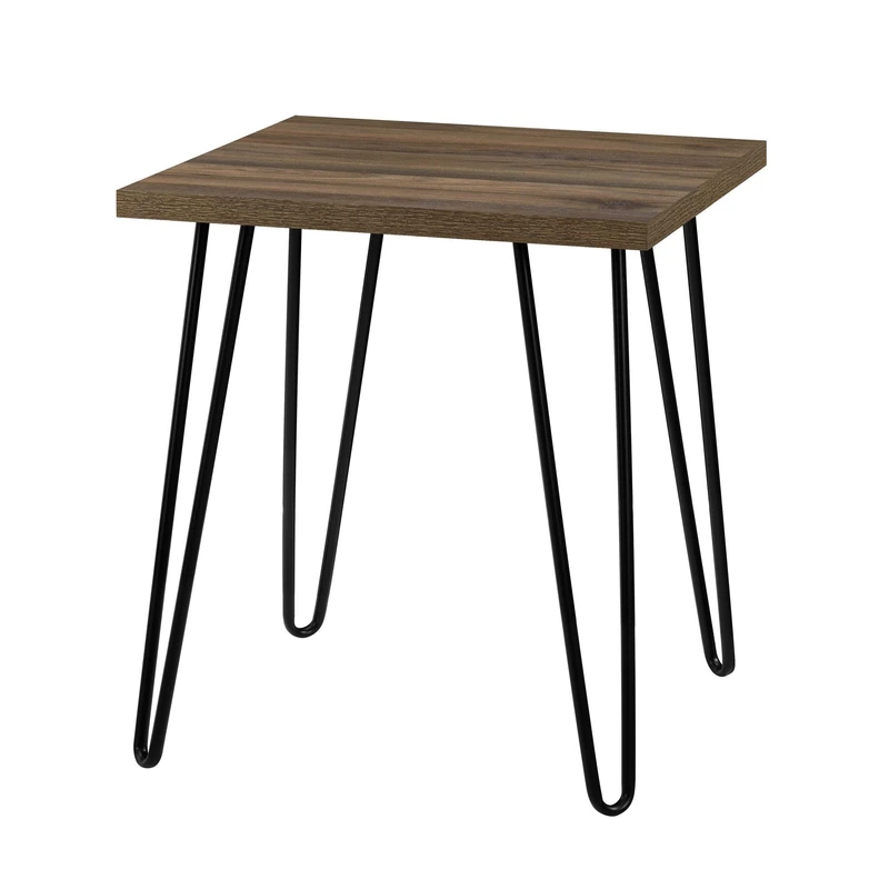 DHP Furniture Owen End & Side Table, Walnut Look