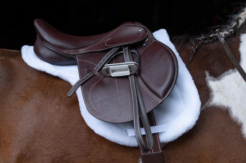 HKM Saddle Pads Hunter White St