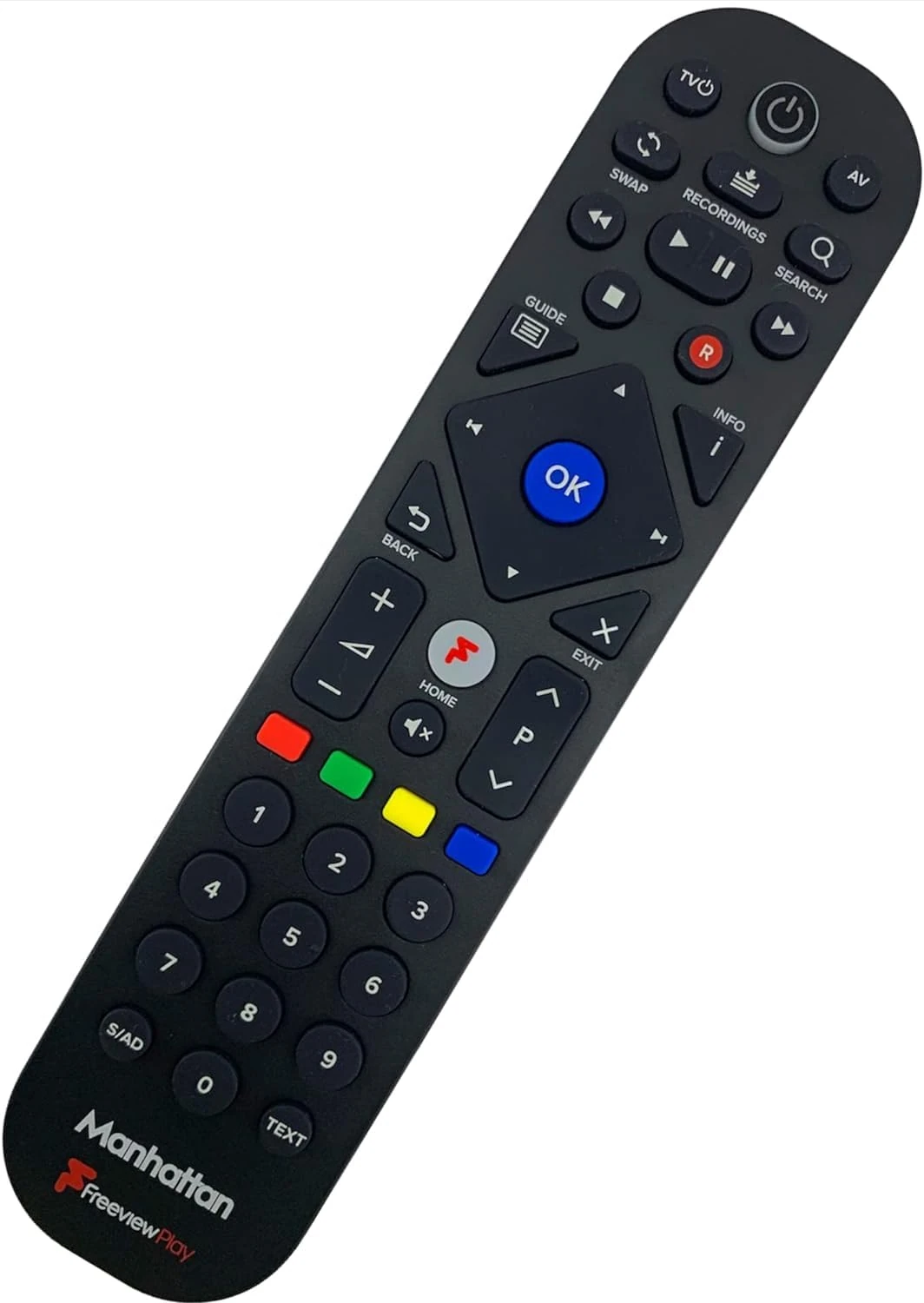 Original Manhattan T3-R Remote Control for Freeview Play 4K Smart Recorder
