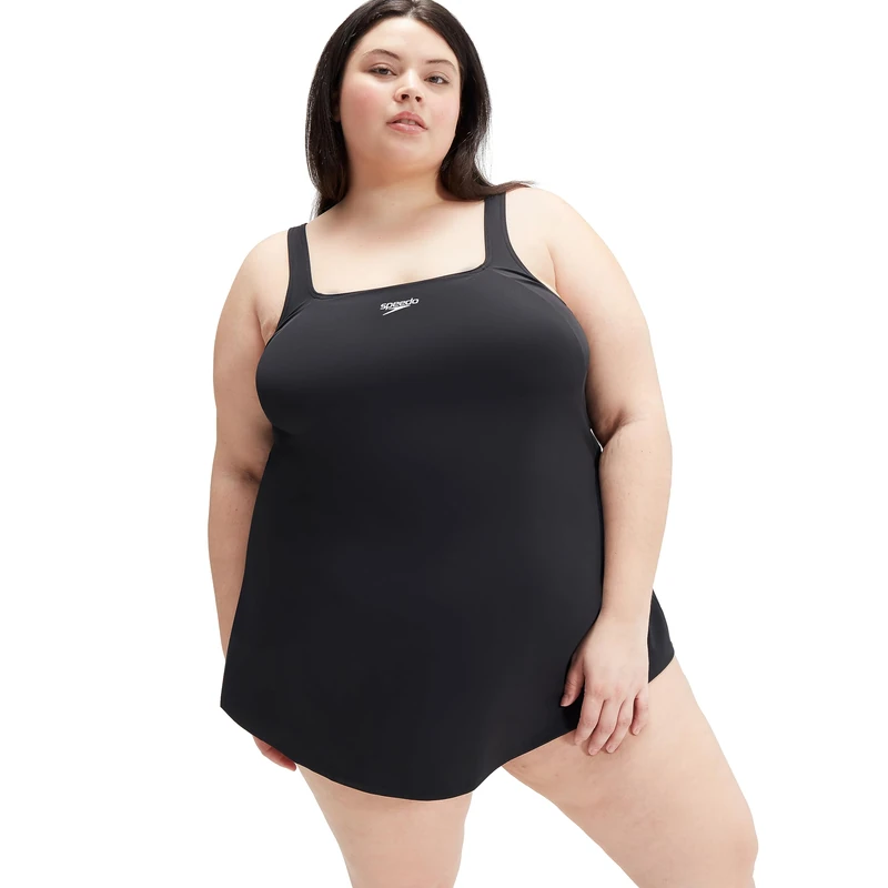 Speedo Women's Swim DreS Swimsuit | Swimwear, Black, 50