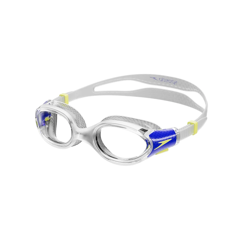 Speedo Junior Unisex Biofuse 2.0 Swimming Goggles Swimming Goggles, Clear/True Cobalt, One Size