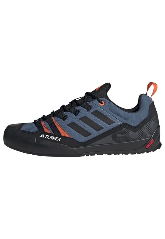 adidas Unisex Terrex Swift Solo 2.0 Hiking Shoes, Wonder Steel/Core Black/Orange, 10.5 UK