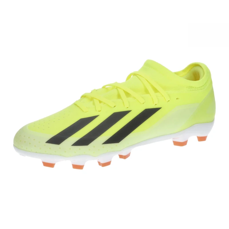 adidas Unisex X Crazyfast League Multi-Ground Boots, Solar Yellow/Core Black/Cloud White, 10.5 UK