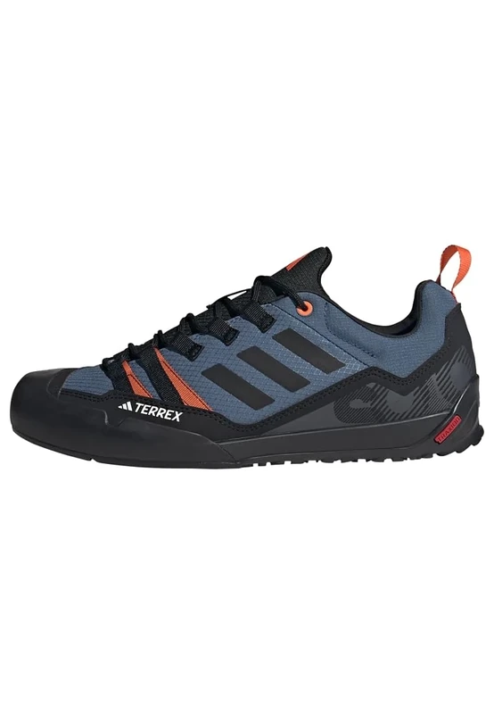 adidas Unisex Terrex Swift Solo 2.0 Hiking Shoes, Wonder Steel/Core Black/Orange, 11.5 UK