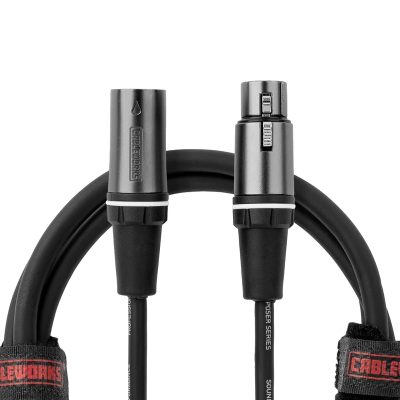 Gator Cableworks GCWC-XLR-50, 50ft XLR Microphone Cable for Studio & Live Audio, Low-Capacitance OFC Conductor, Braided Shielding - Image 1