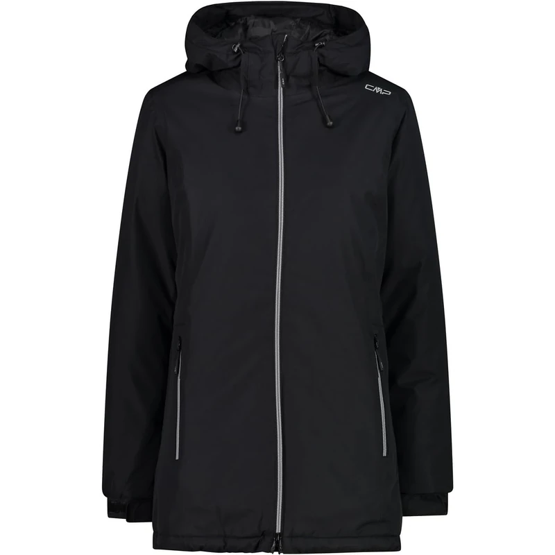 CMP, Jacket Long Fix Hood, 32Z1396, Basic Black, D42, Woman - Image 1