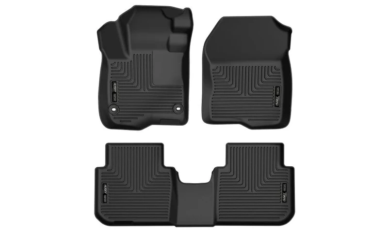 Husky Liners — Weatherbeater | Fits 2023-2024 Honda CR-V (Includes Hybrid Models), Front & 2nd Seat Floor Liners - Black | 99411