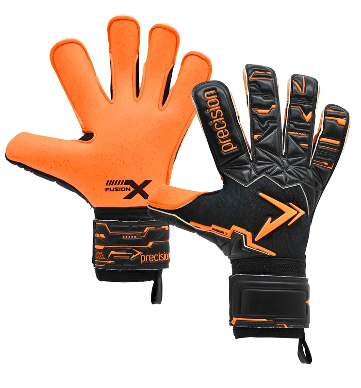 Precision Fusion X Pro Surround Quartz Wider Hand Professional Football Adult's Goalkeeper Gloves, Black, 9