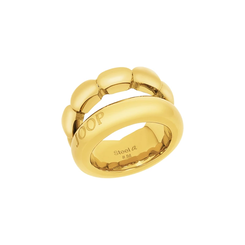 JOOP! ring stainless steel woman rings, gold, comes in jewelry gift box 2035881