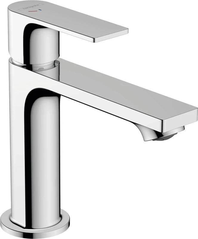 hansgrohe Rebris E - Bathroom tap with Metal pop-up Waste Set, Energy-Saving (CoolStart), Bathroom Sink tap with spout Height 109 mm, Basin Mixer tap Water-Saving (EcoSmart), Chrome, 72551000