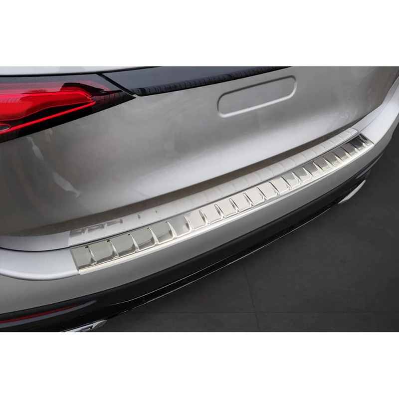 Avisa Stainless Steel Rear bumper protector compatible with Mercedes GLC II (X254) 2022- 'Ribs'