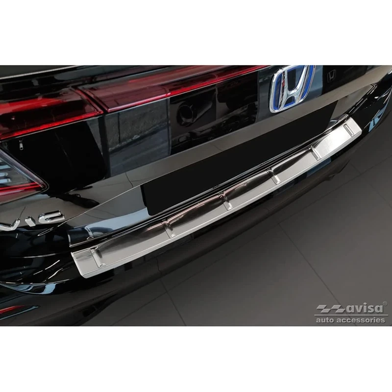 Avisa Stainless Steel Rear bumper protector compatible with Honda Civic XI HB 2022- 'Ribs'
