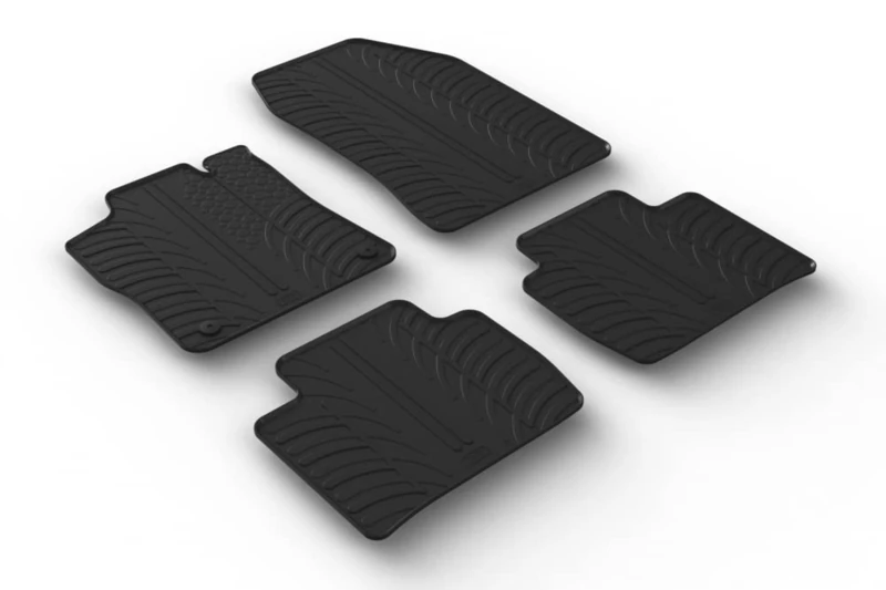 Gledring Rubber car mats set LHD compatible with Peugeot 408 X 2022- (T profile 4-pieces) - Image 1