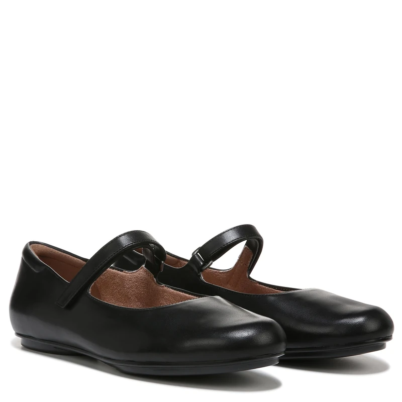 Naturalizer Women's Mary Jane Shoes - Maxwell-Mj Mary Jane, Black Leather, UK 7, Medium Fit