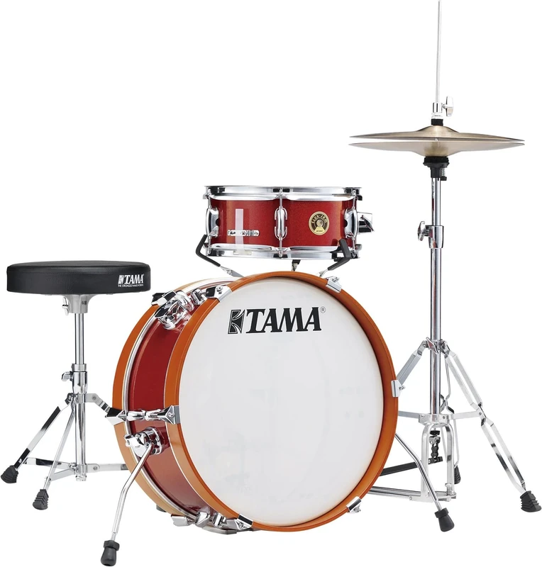 TAMA Club-JAM Mini - Candy Apple Mist (CPM)- Compact 2-piece shell pack with 18" bass drum (LJK28S-CPM)