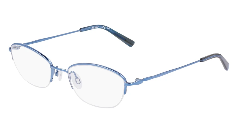 Flexon W3041 455 Shiny Slate Blue Eyewear Woman, Oval, 52