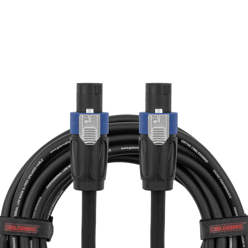 Gator Cableworks GCWH-SPK-25-2TL 25ft Twist-Lock to Twist-Lock Speaker Cable, 12 AWG OFC, Low Capacitance for Audio Signal Transfer - Image 1