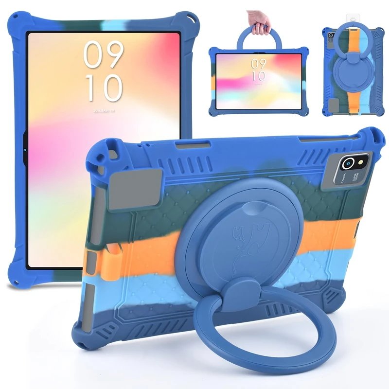 KATUMO Universal Silicone Rotating Case For 10 inch Tablet, Case For DOOGEE U9 /U10 Pro/ T10 Tab 10 "/Blackview Tab7 WIFI/OSCAL 10" /TECLAST M50/ M50HD/ jumper 10.1"/ feyze tab/HiGrace 10" /SGIN 10.1