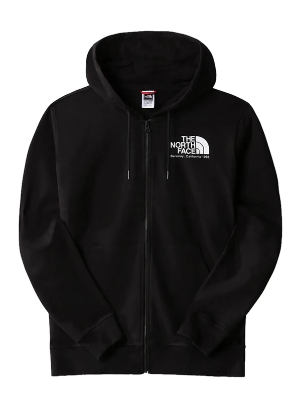 THE NORTH FACE Sweatshirt Zip Man Black Model NF0A7X1U 100% Cotton, Black, XXL - Image 1