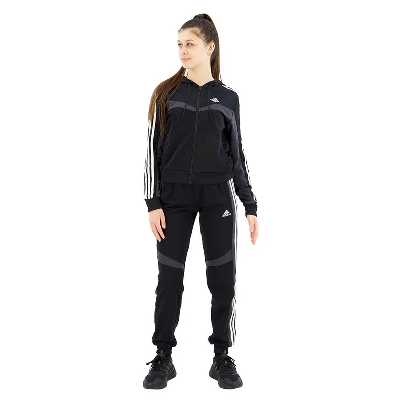 adidas Women's Boldblock Track Suit, black/white, XS