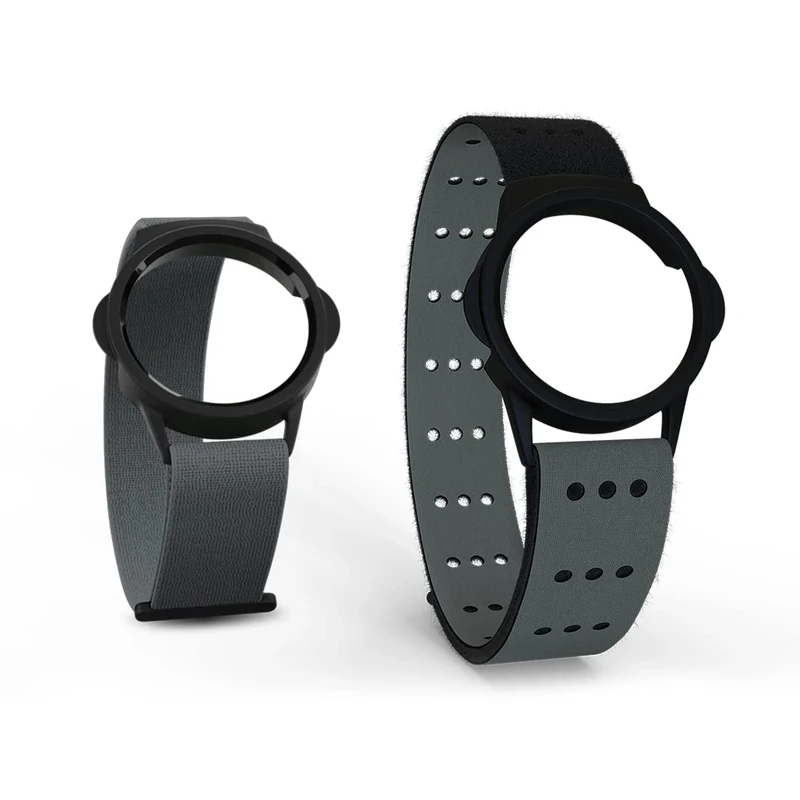 MYZONE MZ-Switch Replacement Arm & Wrist Straps - Grey - Vibrant, Adjustable & Comfortable Replacement Fitness Band for the MZ-Switch