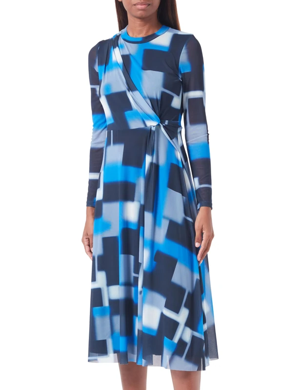 Gerry Weber Women's 280026-35022 Dress, Blue Print, 16