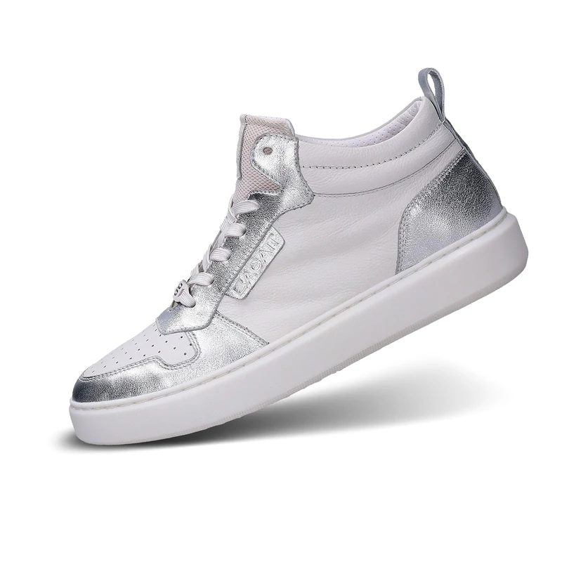 BAGATT Women's Gina Sneaker, Silver, 6.5 UK