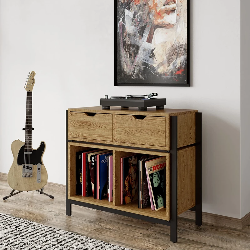 Alphason Louisiana Plus Turntable Stand OAK